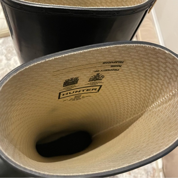 Hunter moss wedge heeled boots - Picture 9 of 11